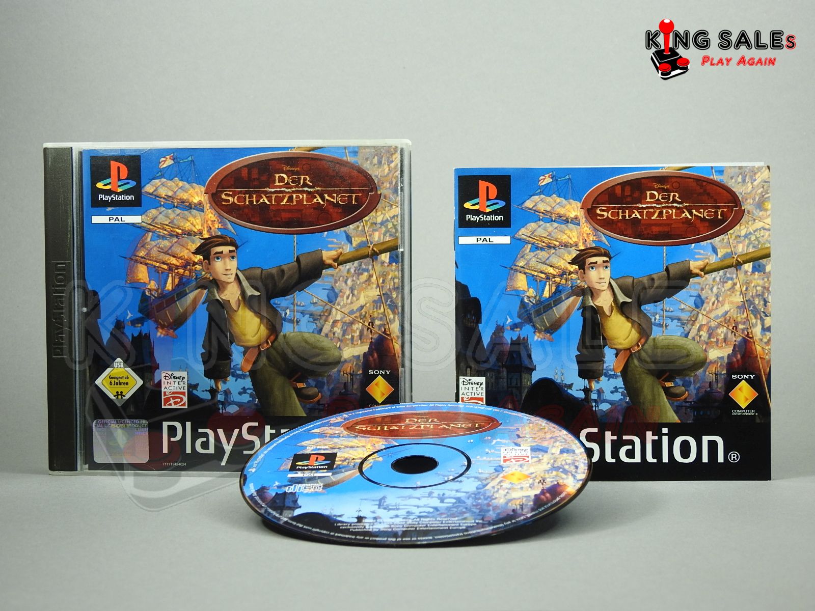 PlayStation Videospiel Disneys Der Schatzplanet Hülle mit Anleitung und Disc