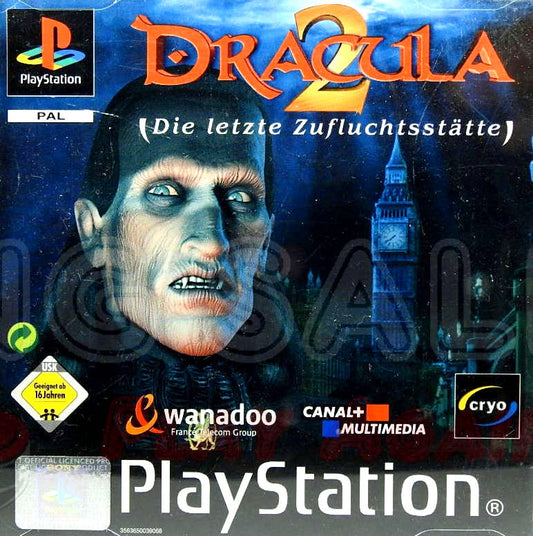 PlayStation Videospiel Dracula 2 Die letzte Zufluchtsstätte Hülle mit Anleitung und Disc