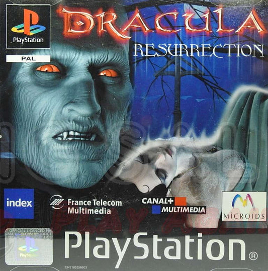 PlayStation Videospiel Dracula Resurrection Hülle mit Anleitung und Disc