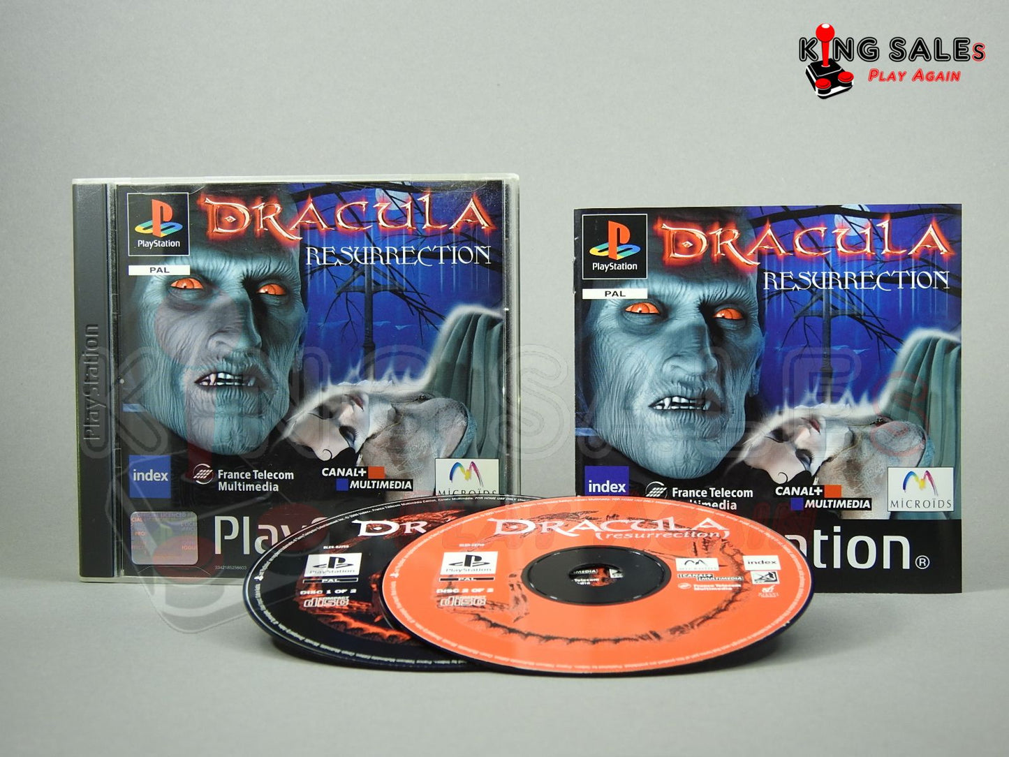 PlayStation Videospiel Dracula Resurrection Hülle mit Anleitung und Disc