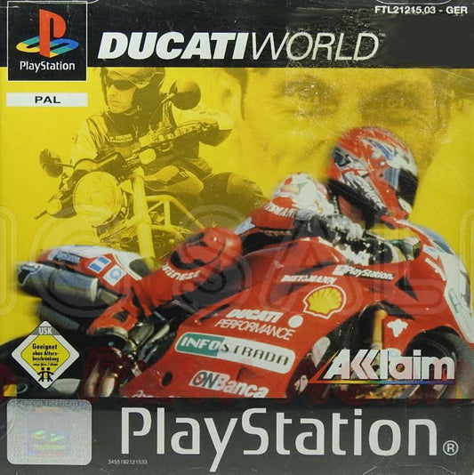 PlayStation Videospiel Ducati World Hülle mit Anleitung und Disc