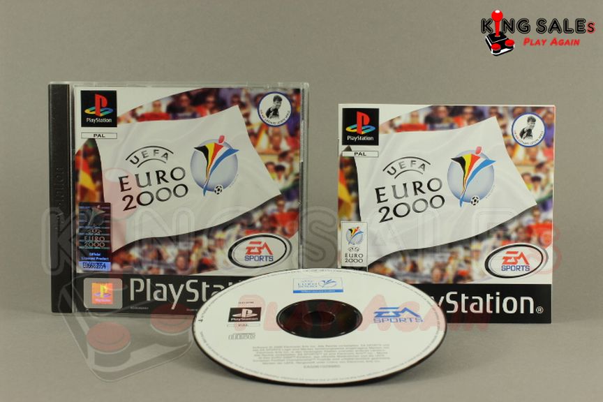 PlayStation Videospiel Euro 2000 Hülle mit Anleitung und Disc