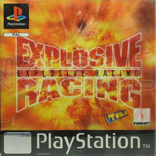 PlayStation Videospiel Explosive Racing Hülle mit Anleitung und Disc