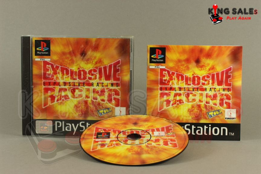 PlayStation Videospiel Explosive Racing Hülle mit Anleitung und Disc