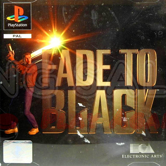 PlayStation Videospiel Fade to Black Hülle mit Anleitung und Disc