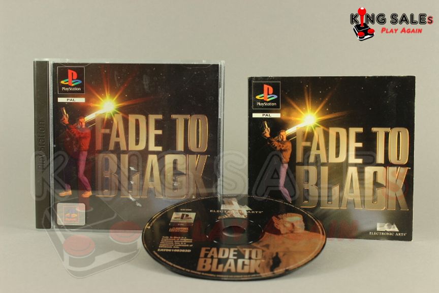 PlayStation Videospiel Fade to Black Hülle mit Anleitung und Disc