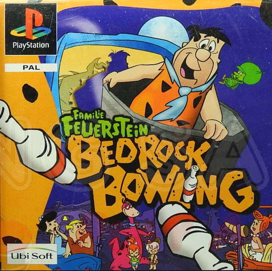 PlayStation Videospiel Familie Feuerstein: Bedrock Bowling Hülle mit Anleitung und Disc