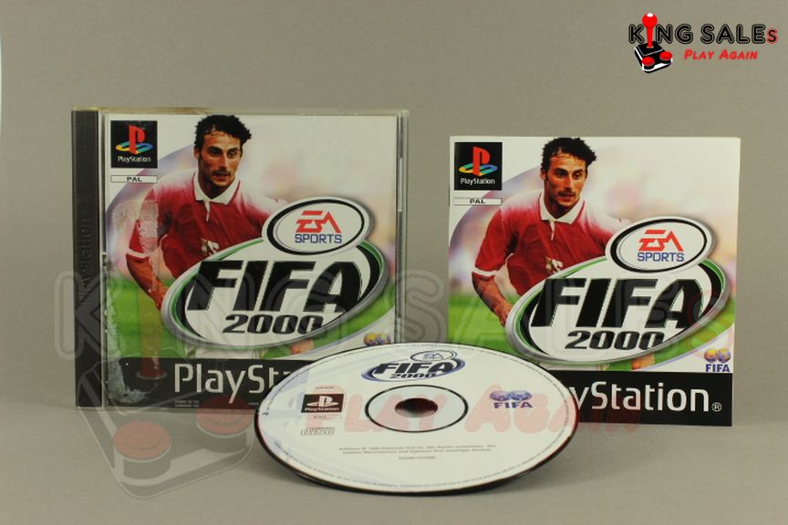 PlayStation Videospiel FIFA 2000 Hülle mit Anleitung und Disc