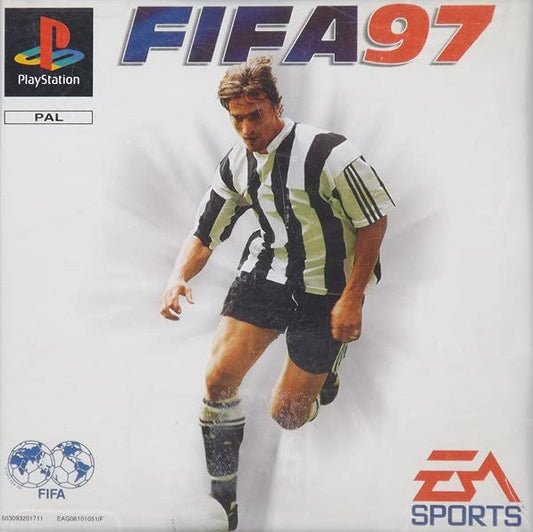 PlayStation Videospiel Fifa 97 
Hülle mit Anleitung und Disc