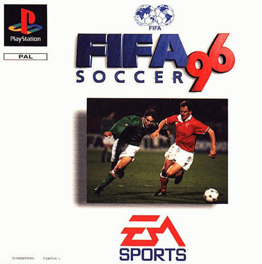 PlayStation Videospiel FIFA Soccer 96 Hülle mit Anleitung und Disc