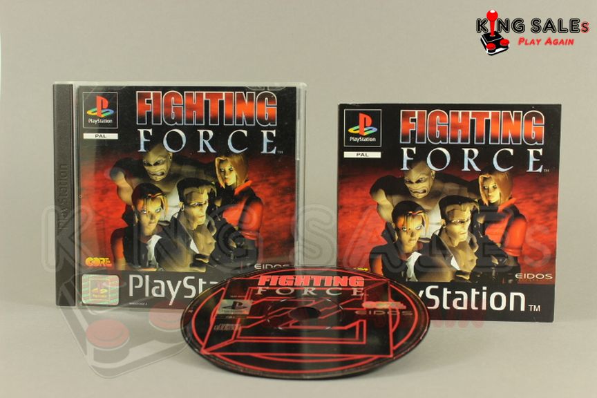 PlayStation Videospiel  Fighting Force Hülle mit Anleitung und Disc