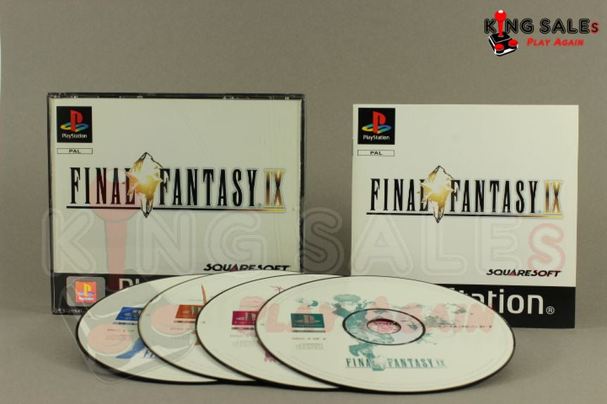 PlayStation Videospiel Final Fantasy 9 Hülle mit Anleitung und Disc