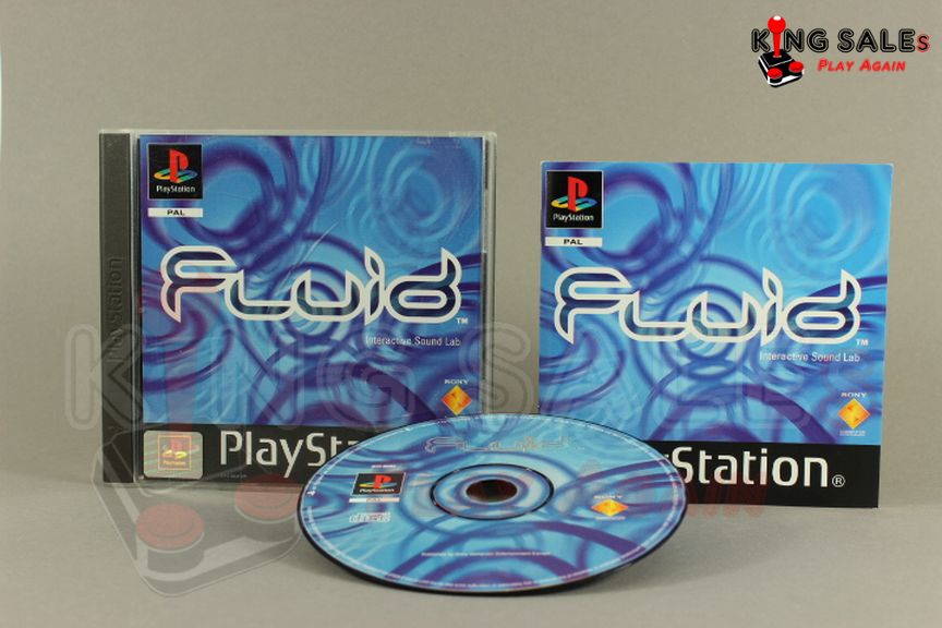 PlayStation Videospiel Fluid Hülle mit Anleitung und Disc