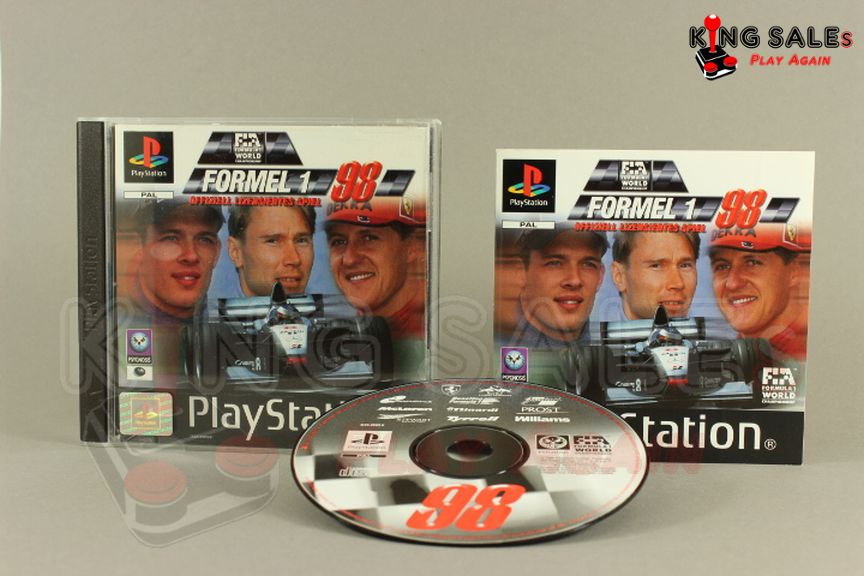 PlayStation Videospiel Formel 1 98 Hülle mit Anleitung und Disc