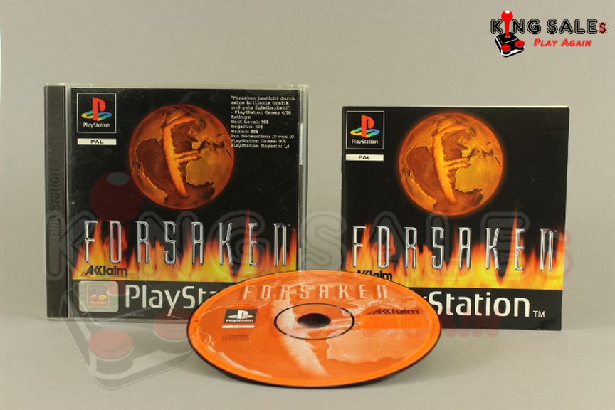 PlayStation Videospiel Forsaken Hülle mit Anleitung und Disc