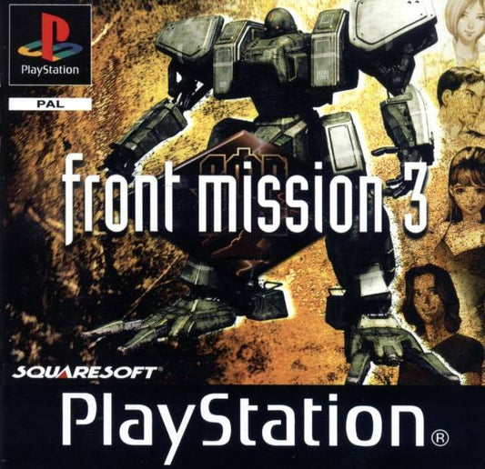 PlayStation Videospiel Front Mission 3 Hülle mit Anleitung und Disc