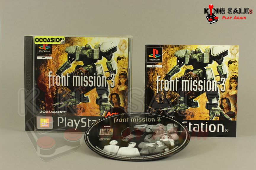 PlayStation Videospiel Front Mission 3 Hülle mit Anleitung und Disc