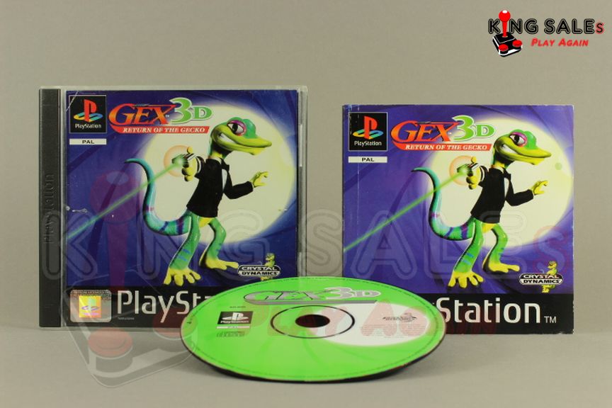 PlayStation Videospiel Gex 3D Return of the Gecko Hülle mit Anleitung und Disc