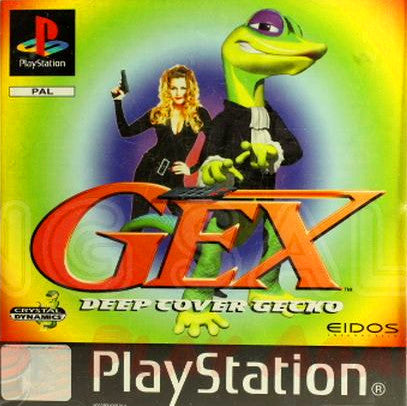 PlayStation Videospiel Gex Deep Cover Gecko Hülle mit Anleitung und Disc