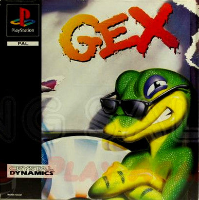 PlayStation Videospiel Gex Hülle mit Anleitung und Disc