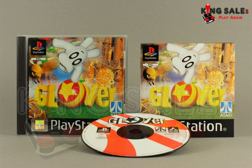 PlayStation Videospiel Glover Hülle mit Anleitung und Disc