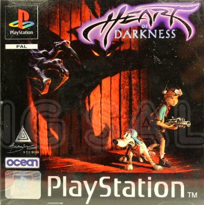 PlayStation Videospiel HEart of Darkness Hülle mit Anleitung und Disc