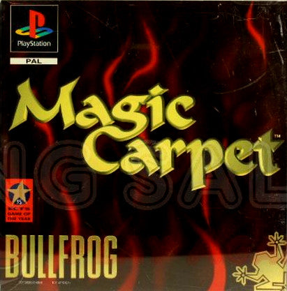 PlayStation Videospiel Magic Carpet Hülle mit Anleitung und Disc