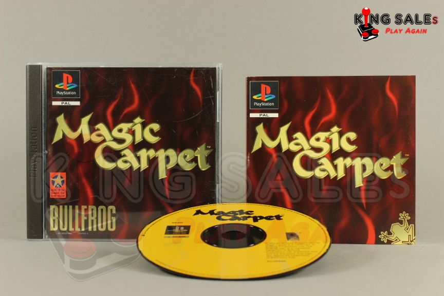 PlayStation Videospiel Magic Carpet Hülle mit Anleitung und Disc