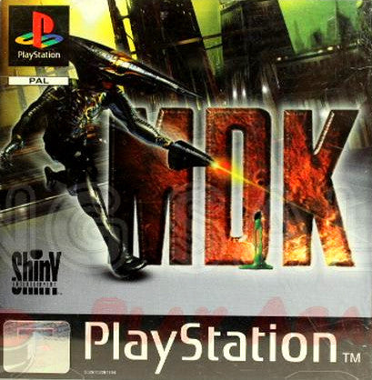 PlayStation Videospiel MDK Hülle mit Anleitung und Disc