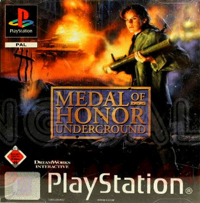 PlayStation Videospiel Medal of Honor Underground Hülle mit Anleitung und Disc