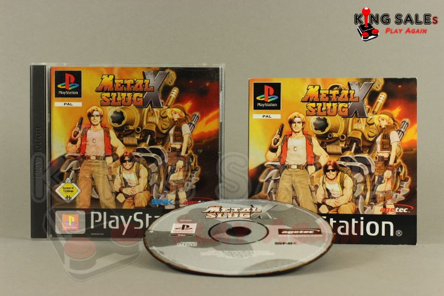 PlayStation Videospiel Metal Slug X Hülle mit Anleitung und Disc