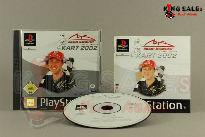 PlayStation Videospiel Michael Schumacher Kart 2002 Hülle mit Anleitung und Disc