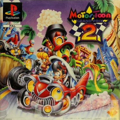 PlayStation Videospiel Motor Toon 2 Hülle mit Anleitung und Disc