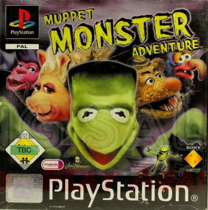 PlayStation Videospiel Muppet Monster Adventure Hülle mit Anleitung und Disc