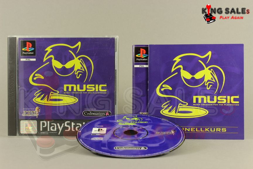 PlayStation Videospiel Music Hülle mit Anleitung und Disc