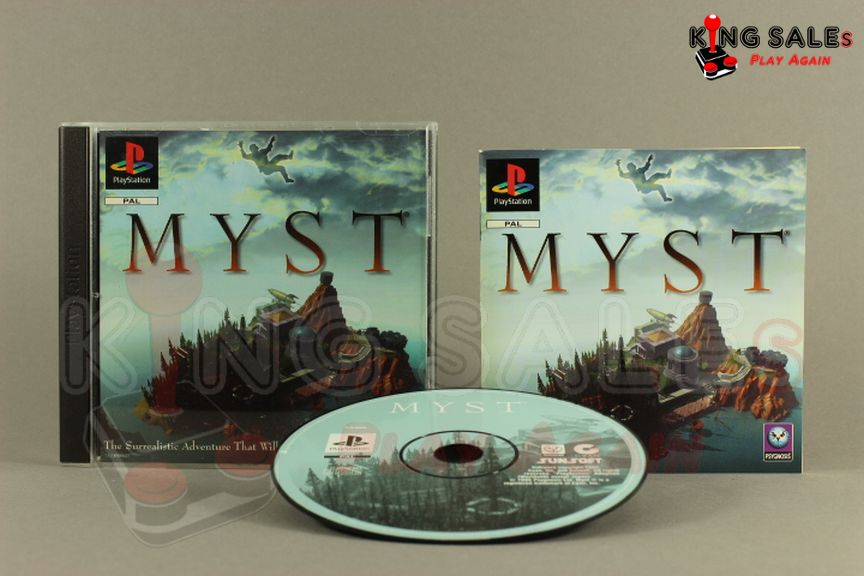 PlayStation Videospiel Myst Hülle mit Anleitung und Disc