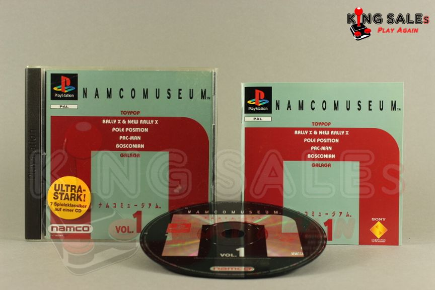 PlayStation Videospiel Namco Museum Vol. 1 Hülle mit Anleitung und Disc
