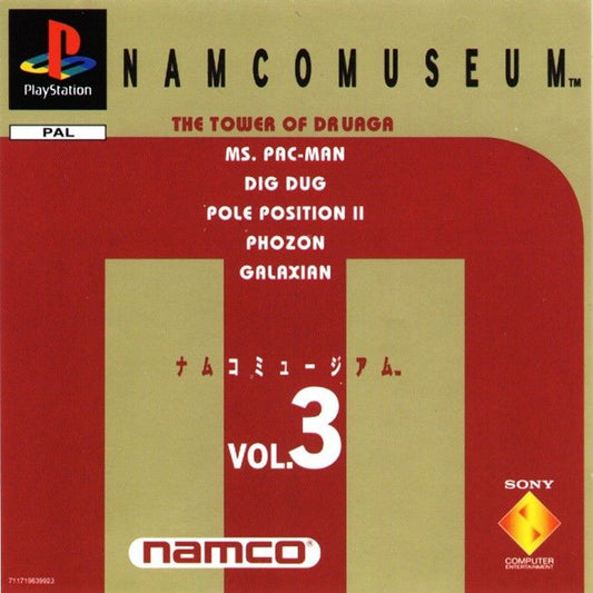 PlayStation Videospiel Namco Museum Vol. 3 Hülle mit Anleitung und Disc