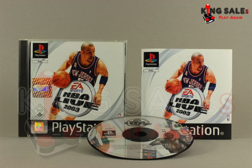 PlayStation Videospiel NBA Live 2003 Hülle mit Anleitung und Disc