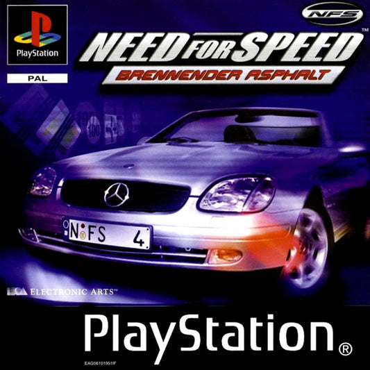 PlayStation Videospiel Need for Speed Brennender Asphalt Hülle mit Anleitung und Disc