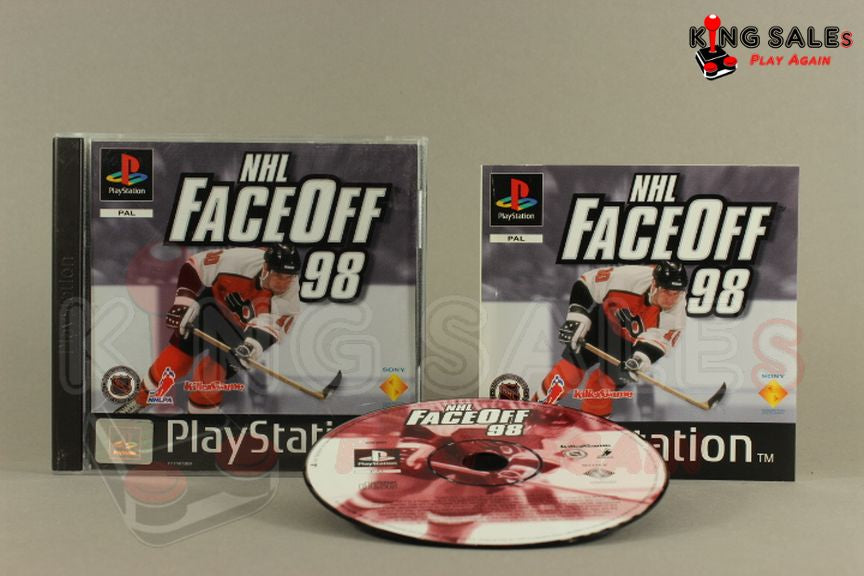 PlayStation Videospiel NHL FaceOff 98 Hülle mit Anleitung und Disc