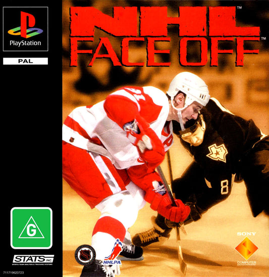 PlayStation Videospiel NHL FaceOff Hülle mit Anleitung und Disc