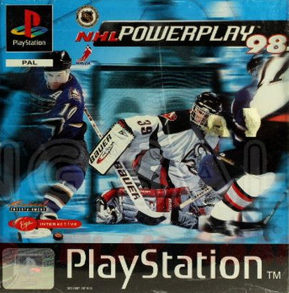 PlayStation Videospiel NHL Powerplay 98 Hülle mit Anleitung und Disc