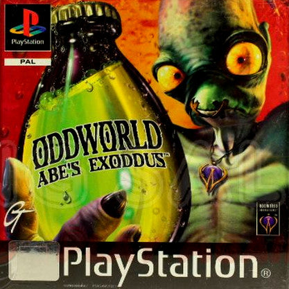 PlayStation Videospiel Oddworld Apes Exodus Hülle mit Anleitung und Disc