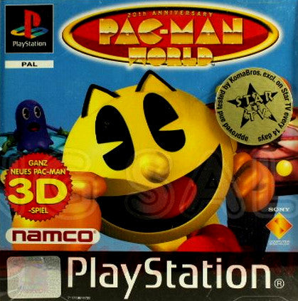PlayStation Videospiel Pac-Man World Hülle mit Anleitung und Disc
