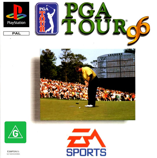 PlayStation Videospiel PGA Tour 96 Hülle mit Anleitung und Disc