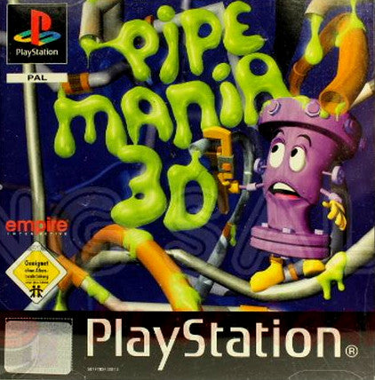 PlayStation Videospiel Pipe Mania 3D Hülle mit Anleitung und Disc