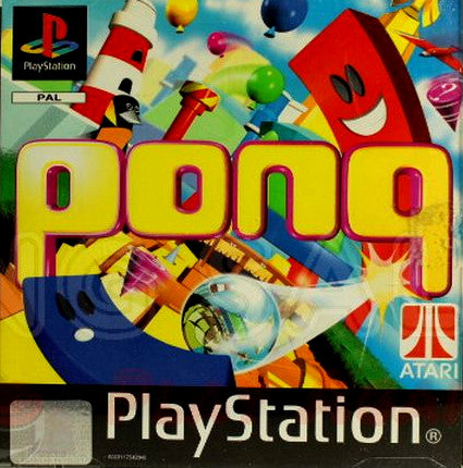PlayStation Videospiel Pong Hülle mit Anleitung und Disc