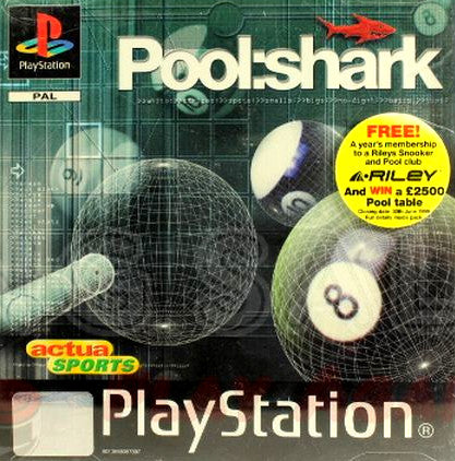 PlayStation Videospiel Pool Shark Hülle mit Anleitung und Disc