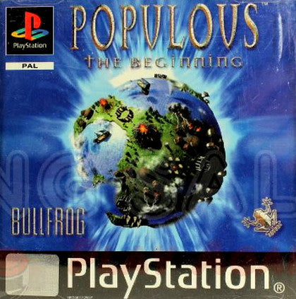 PlayStation Videospiel Populous the Beginning Hülle mit Anleitung und Disc